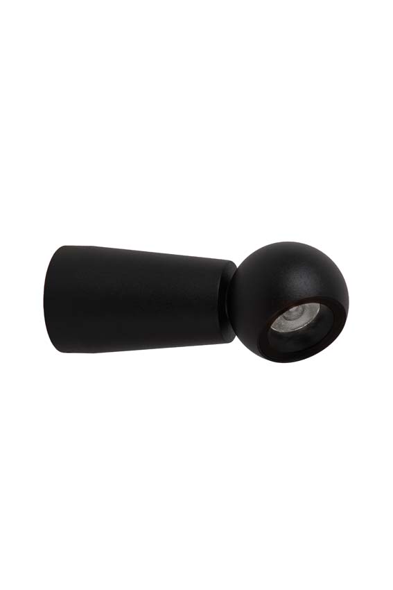 Wandlamp Badkamer - LED - 1x6W 2700K - IP54 - Zwart