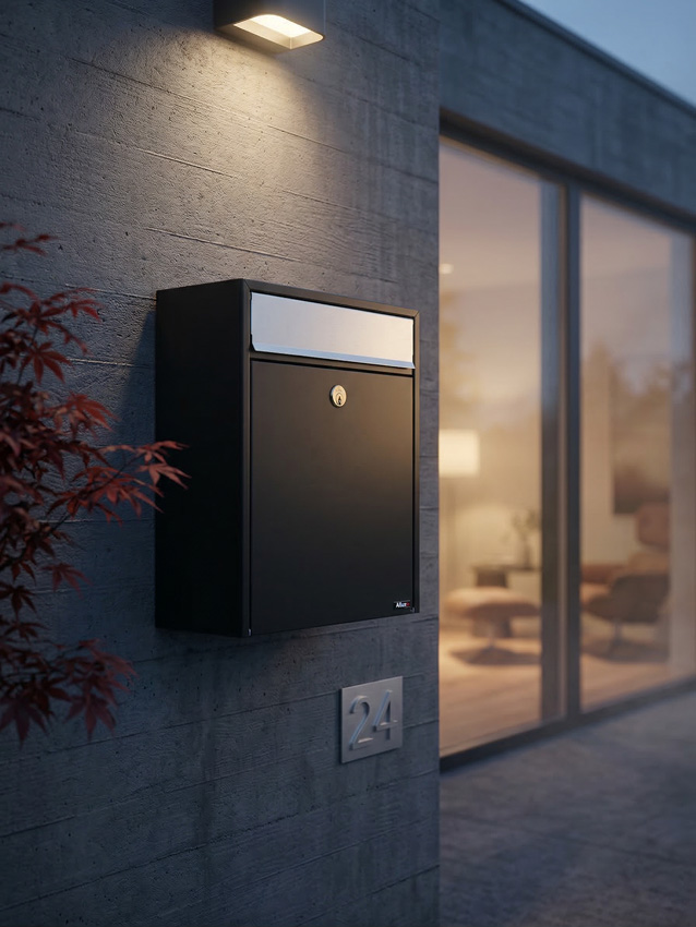 Brievenbus Aaron zwart