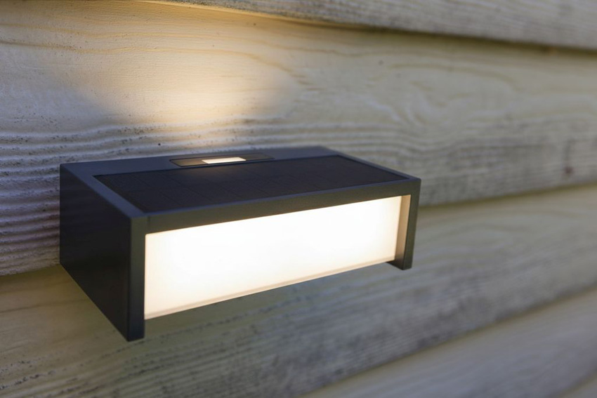 Wandlamp buiten - donkergrijs - 18x5,7x9,6cm - LED - 1x11W - 3000K - IP54 - bewegingssensor