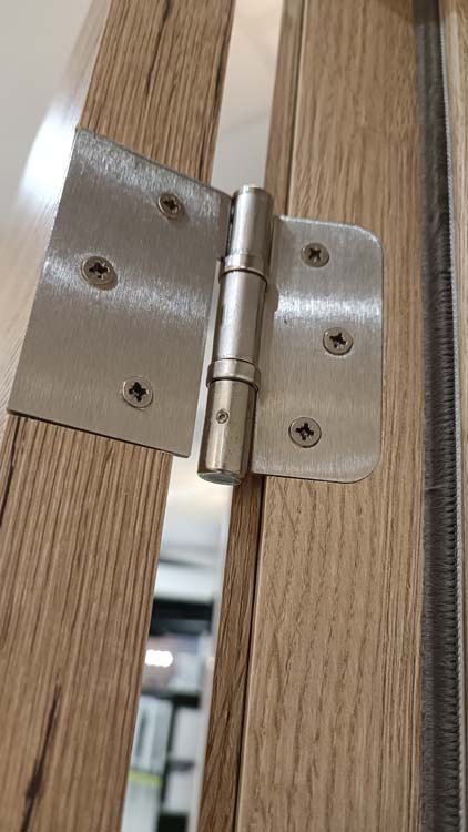 Porte intérieure complète Nature Wood 201,5x83cm aggloméré tubulaire réversible + châssis 16,5cm