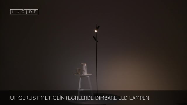 Lampadaire/lampe de lecture - Ø 23 cm - LED Dimmable - 2x4,5W - Noir Lampadaire/lampe de lecture - Ø 23 cm - LED Dimmable - 2x4,5W - Noir