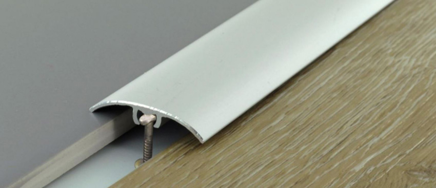 Seuil de porte Harmony multi-niveaux aluminium naturel 30x930mm