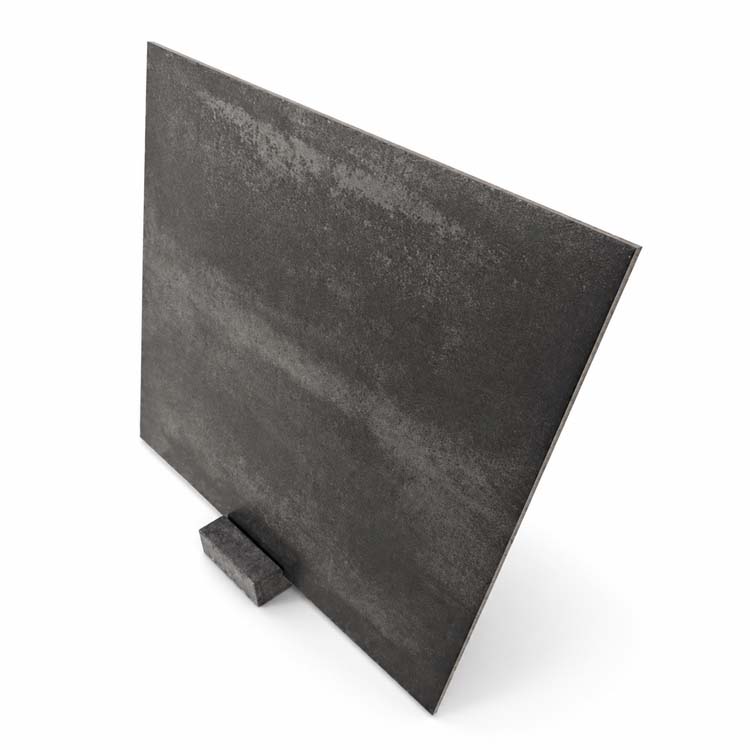 Vloer- en wandtegel Voltron Black 80x80cm