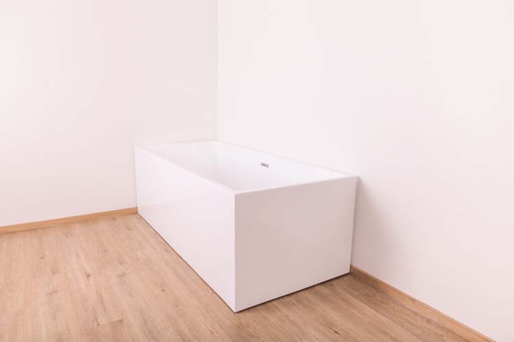 Vrijstaand bad Bright glanzend wit 178,5x80cm
