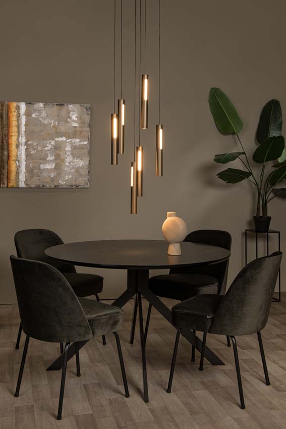 Lucide Premium Griffith - Hanglamp - Ø 38 cm - LED Dimb. - 6x7,6W 2700K/4000K - Brons Lucide Premium Griffith - Hanglamp - Ø 38 cm - LED Dimb. - 6x7,6W 2700K/4000K - Brons