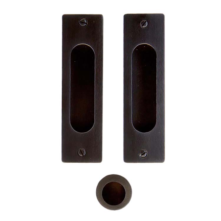 Coquille de porte pro altamura ovale  carré carbon noir par set