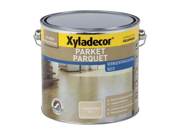 Xyladecor parketvernis sneldrogend zijdeglans 2,5l
