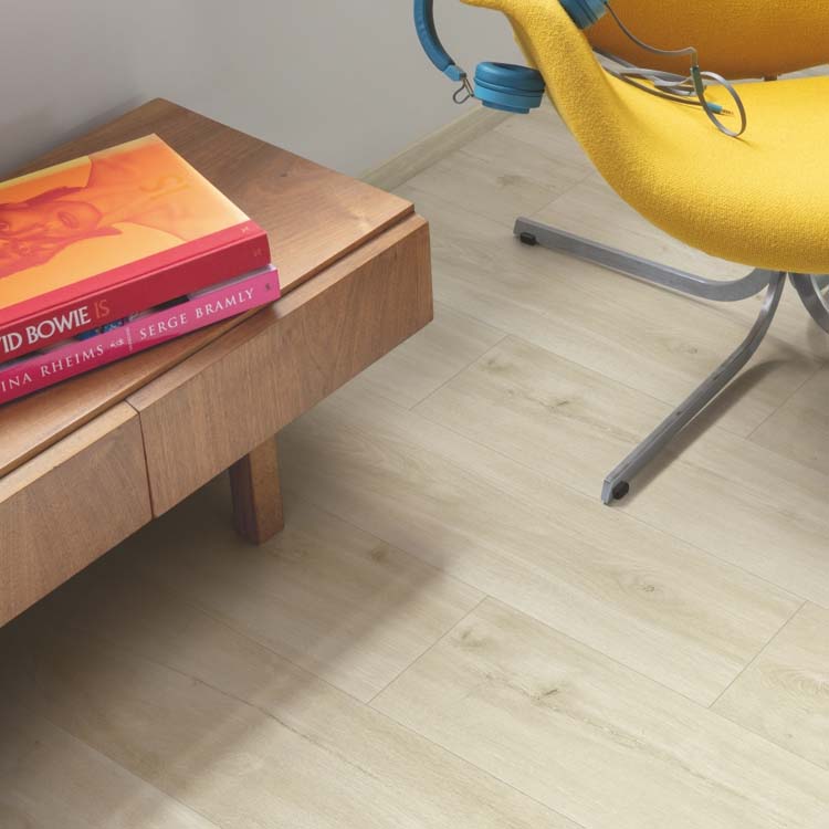 Vinyl vloer Quick-Step Alpha Vinyl plank 4mm canyon beige eik 125,1x18,9cm