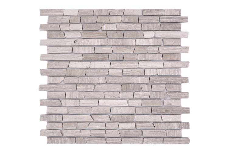 Mosaïque Marbre Greige Stripe mat 30,5x32,2cm