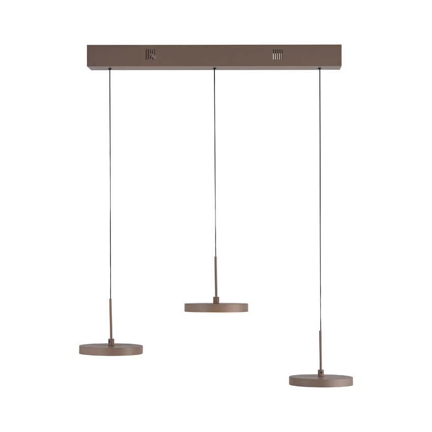 Luminaire suspendu - sable - 65cm - dimmable - 3x6,8W - 3000K