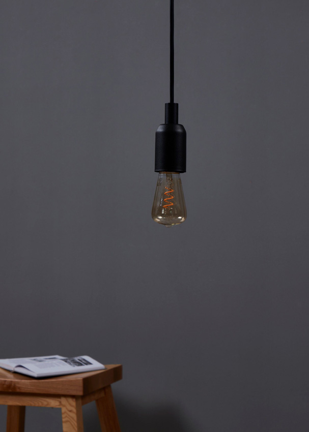 LED lamp - E27 - amber - Ø4,8cm - dimbaar - 1x4W - 145lm - 2000K - 1 stuk