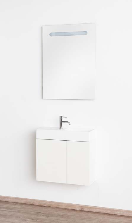 Toiletmeubel Dragon wit wastafel wit 60x60x22cm