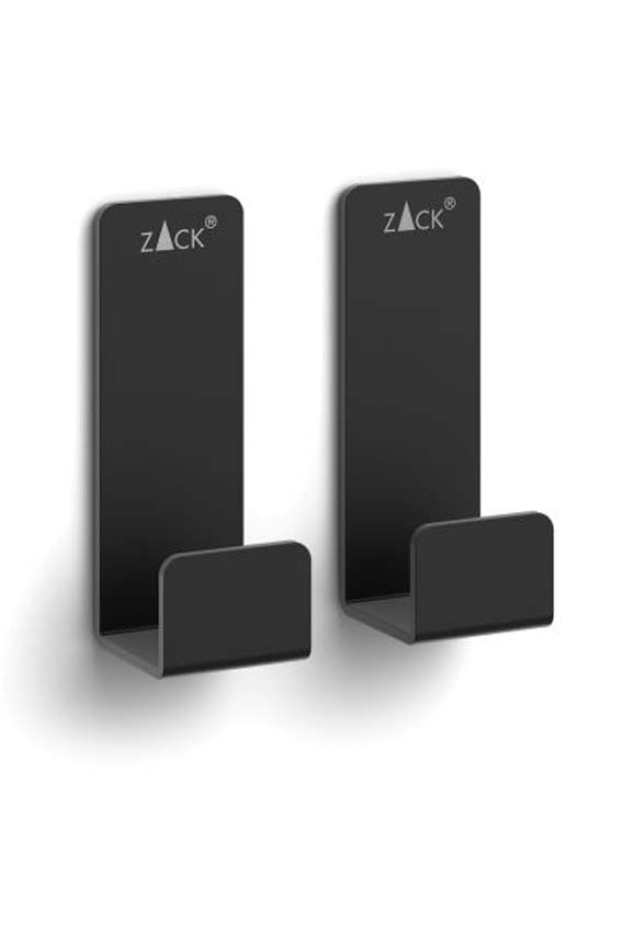 Handdoekhaak Zack Potes zwart 5,5cm set van 2