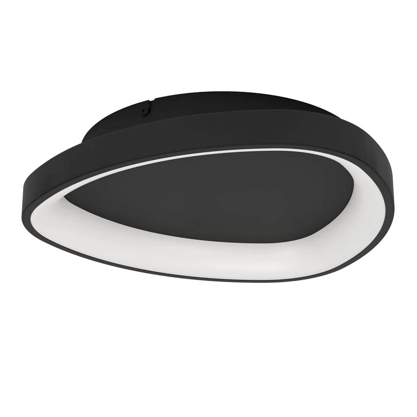 Plafonnier - Noir - Ø35cm - Dimmable - LED - 1x14W - 2700-6500K - télécommande