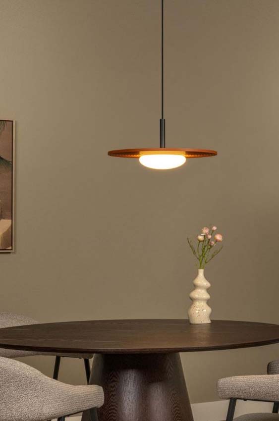 Lucide Carmino - Suspension - LED - 1x8W - Terracotta
