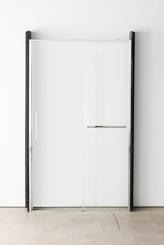 Porte de douche coulissante Ulani noir 138-140x200cm