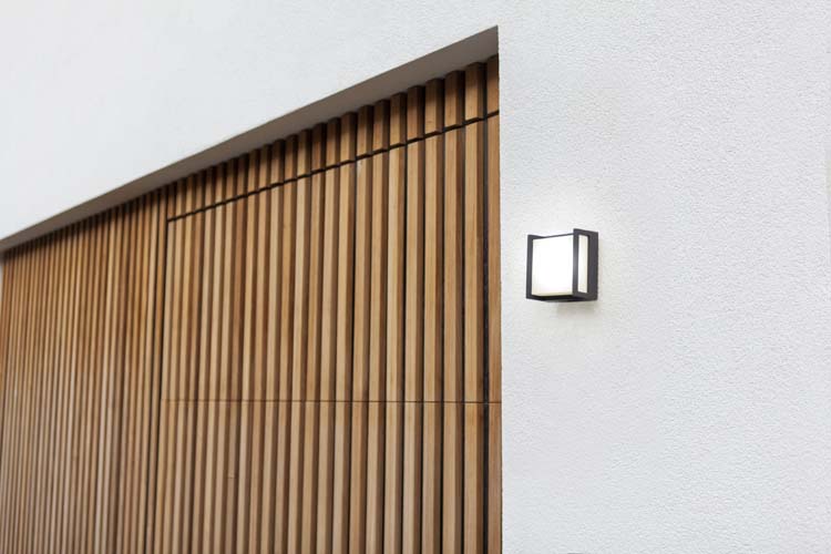Eclairage extérieur lampe murale gris foncé 3000K 650 lumen