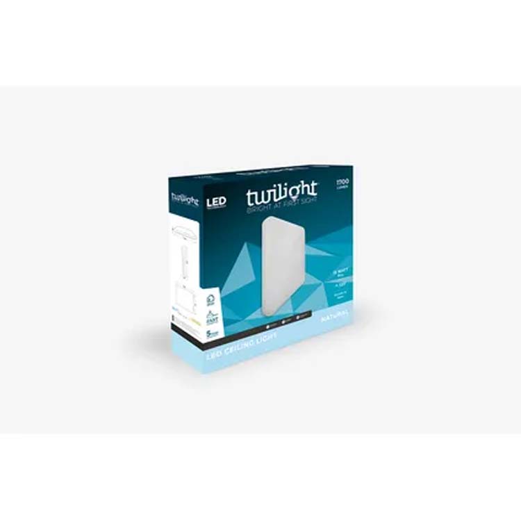 Plafondlamp - wit - 33x33 cm - LED - 1x15W - 4000K
