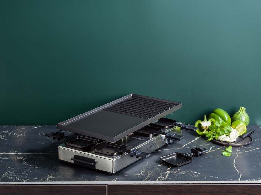 Gourmet en raclette Dagelijkse Kost GreenPan Chefs Collection PFAS-vrij zwart 52,6x24,1x15,4cm Gourmet en raclette Dagelijkse Kost GreenPan Chefs Collection PFAS-vrij zwart 52,6x24,1x15,4cm