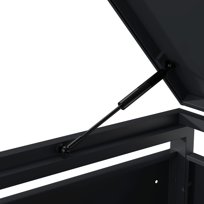 Containerberging mat zwart 116x68x80cm