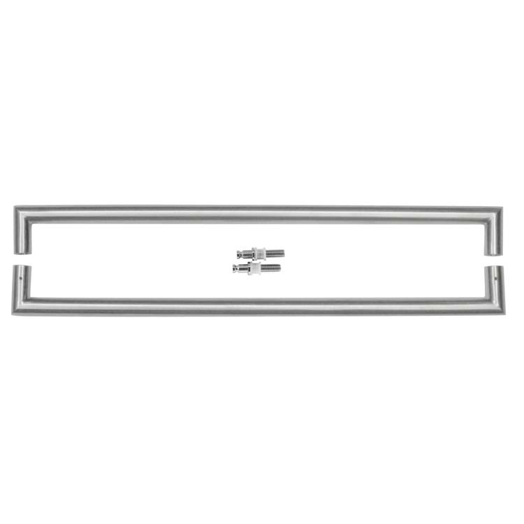 Trekker noto rond rechte hoeken 25/650 inox plus paar voor glas