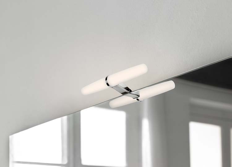 Éclairage de salle de bains  chrome  23,3cm  4000K  6W  IP44