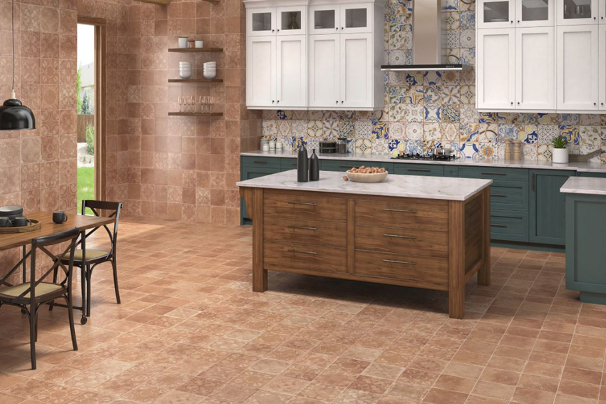 Carrelage de sol Cotto Toscana terracotta 45x45cm