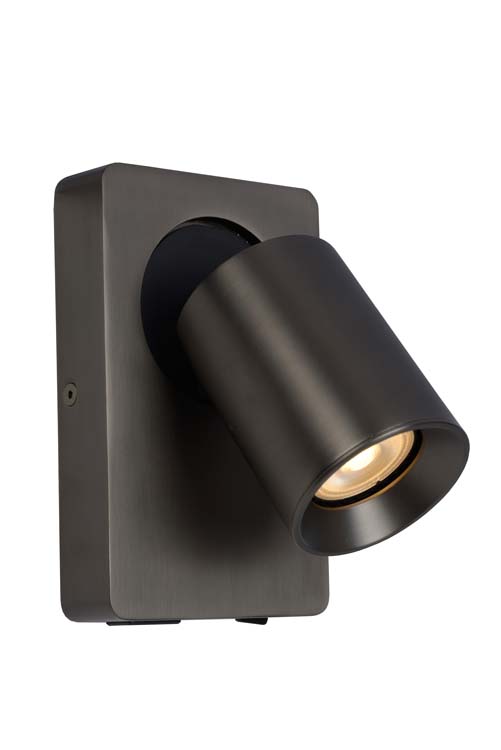 Wandspot Zwart LED dimbaar 1xGU10 5W