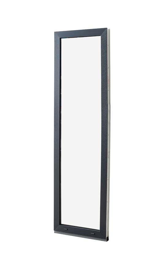 Vast raam pvc Deceuninck Elegant Infinity antra/wit B600xH2100 mm