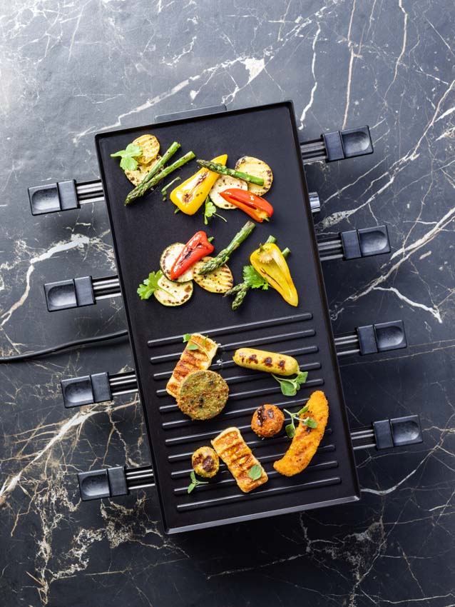 Gourmet en raclette Dagelijkse Kost GreenPan Chefs Collection PFAS-vrij zwart 52,6x24,1x15,4cm