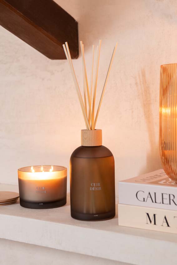 Bâtonnets parfumés Accords Essentiels Cuir Desir 550ml