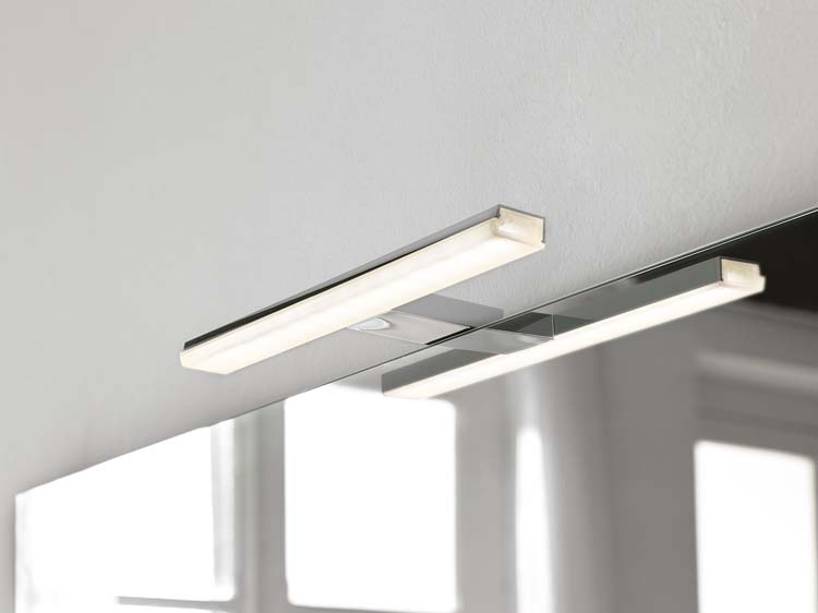 Éclairage de salle de bains  chrome  30,8cm  4000K  8W  IP44