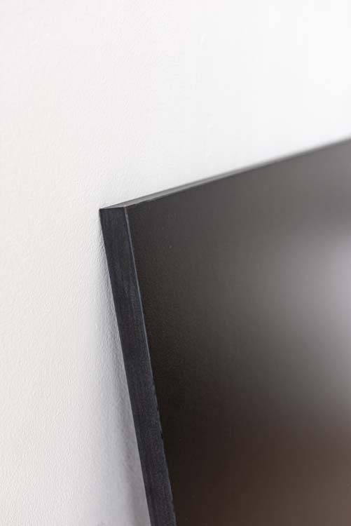 Paroi arrière pour îlot de cuisine Plenti noir/aspect bois 120cm