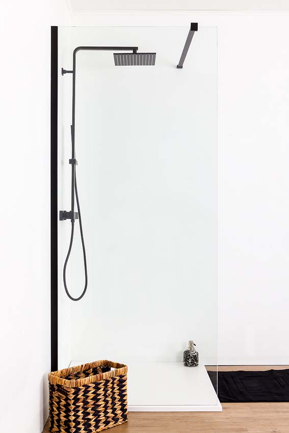 Doucheset Hifune thermostatisch met cooltouch zwart