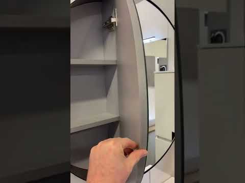 Spiegelkast Eline mat zwart 80cm