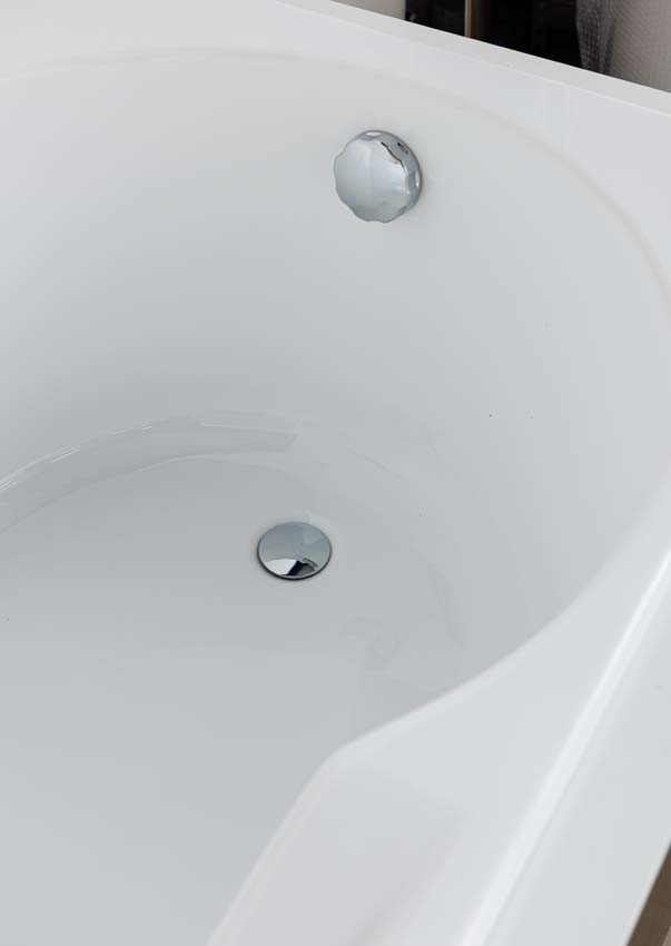 Inbouwbad Cora glanzend wit ergonomisch 180x80cm