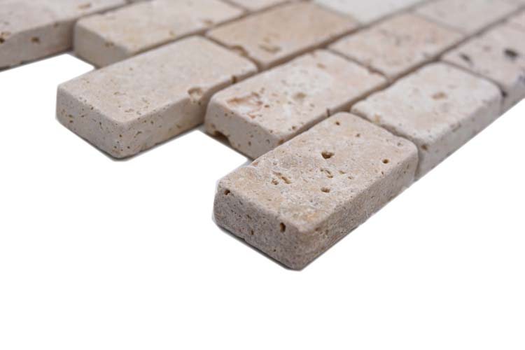 Mozaïek Travertin Light mat 30,5x30,5cm