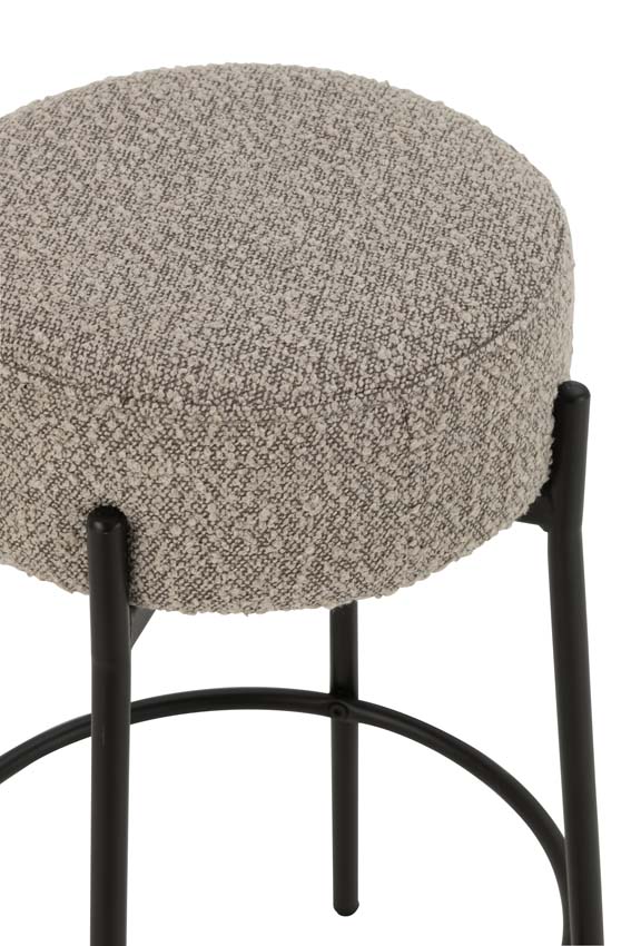 Tabouret de bar Boucle gris