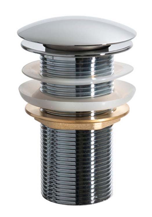 Click-clack 5/4 lengte 9 cm chroom