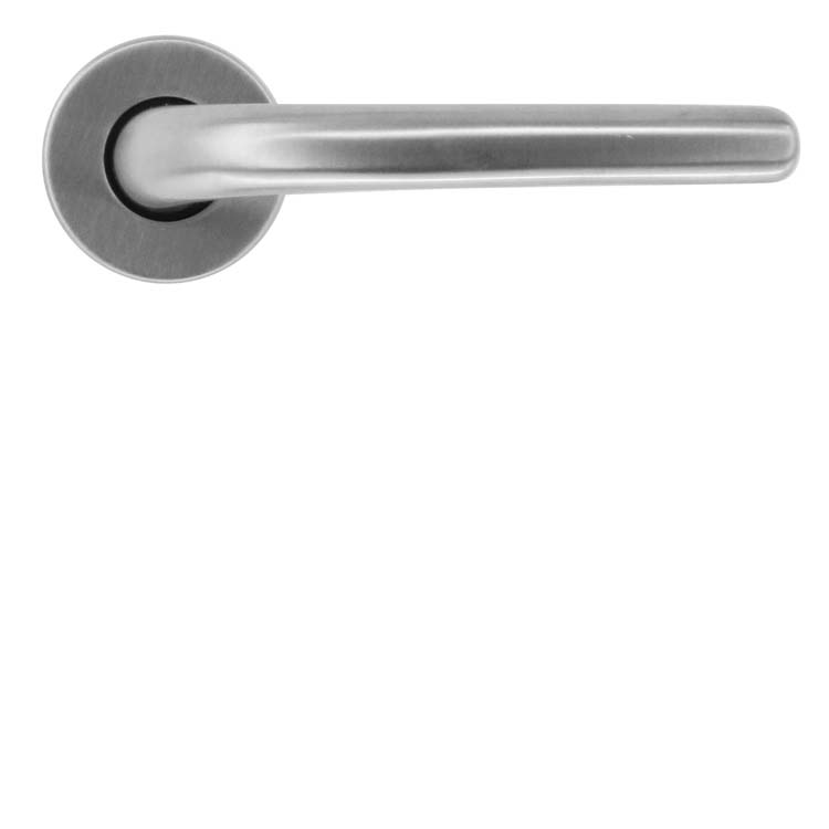 Poignée de porte pro ancona look inox sans rosace