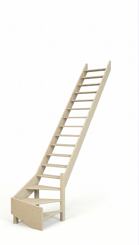 Molenaarstrap Bonn Evolution medium met kwartslag rechts onder H340xB70cm