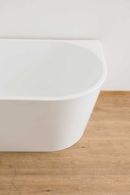 Baignoire d'angle Bottega blanc brillant gauche 180x80cm