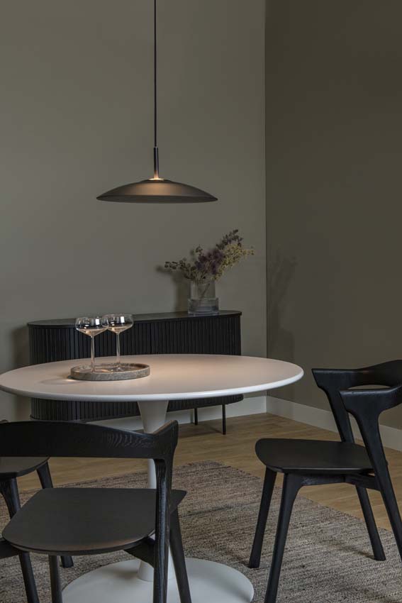 Lucide Premium Menga - Suspension - Ø 40 cm - LED Dim. - 1x11W 2700K - Fumé