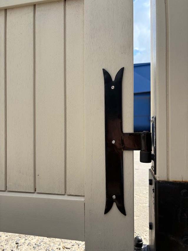 Dubbele poort Meranti gesloten 350x180cm