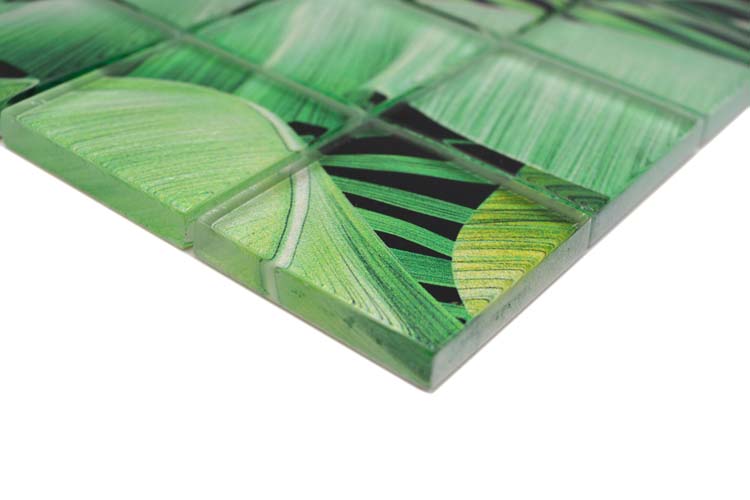 Mosaïque Forest vert brillant 29,8x29,8cm