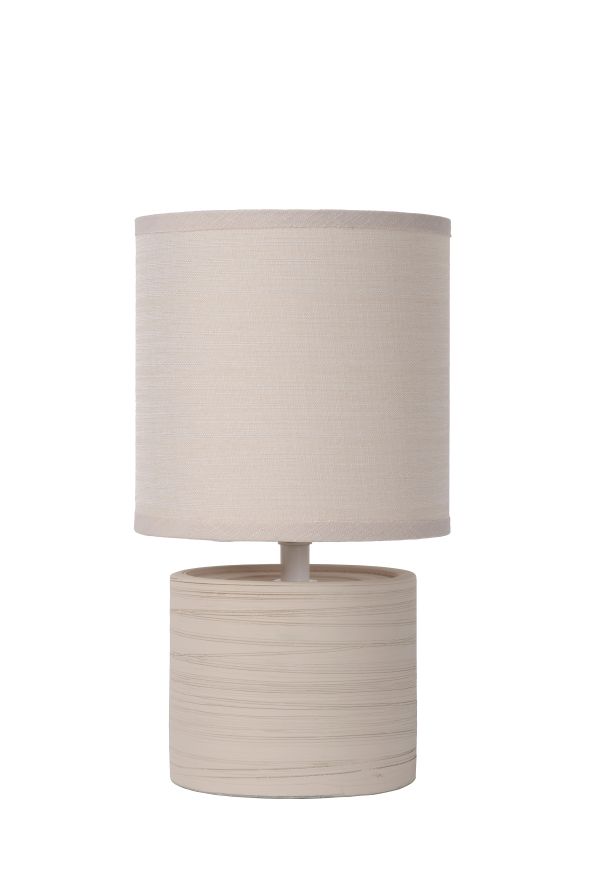 Tafellamp - beige - Ø14cm - E14 - 40W