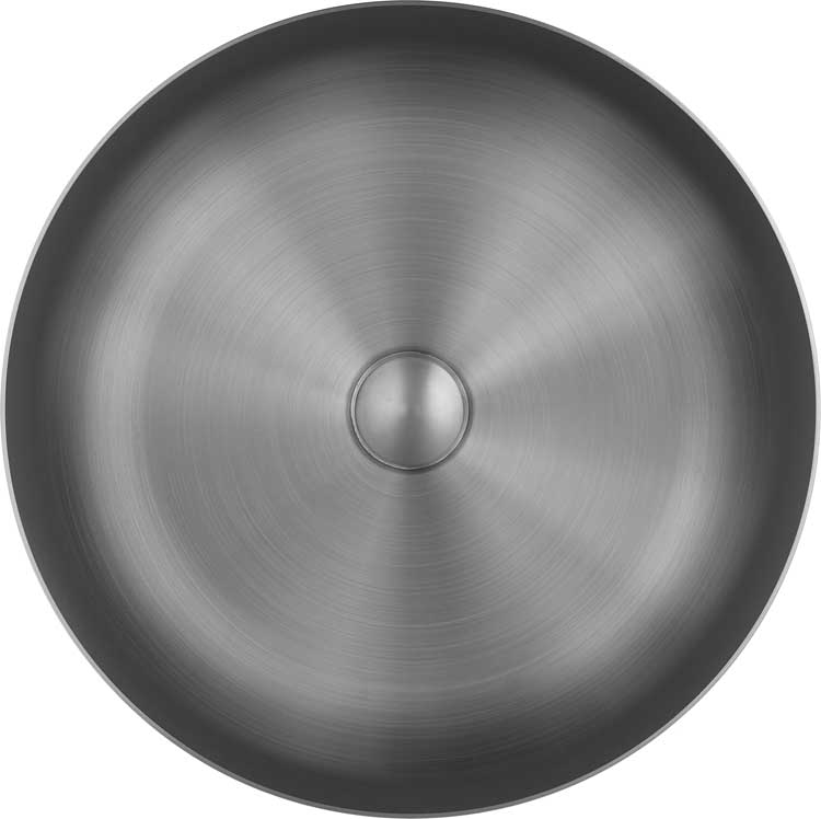 Opbouwkom Ferreira inox gunmetal 40cm