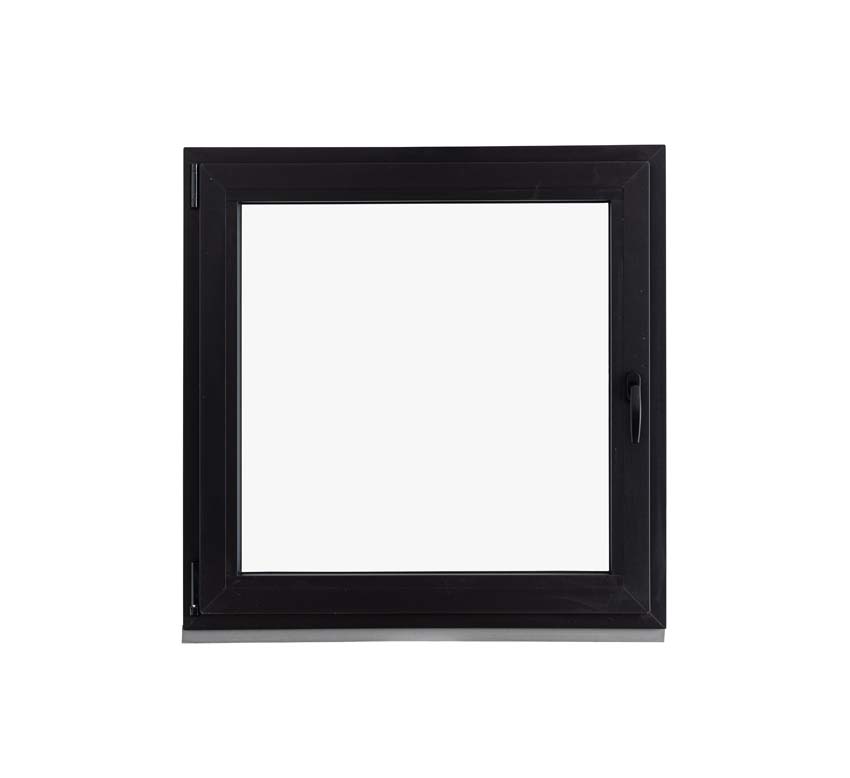 1-VAN Châssis oscillo-battant pvc Elegant noir/noir B1000xH1000 mm G
