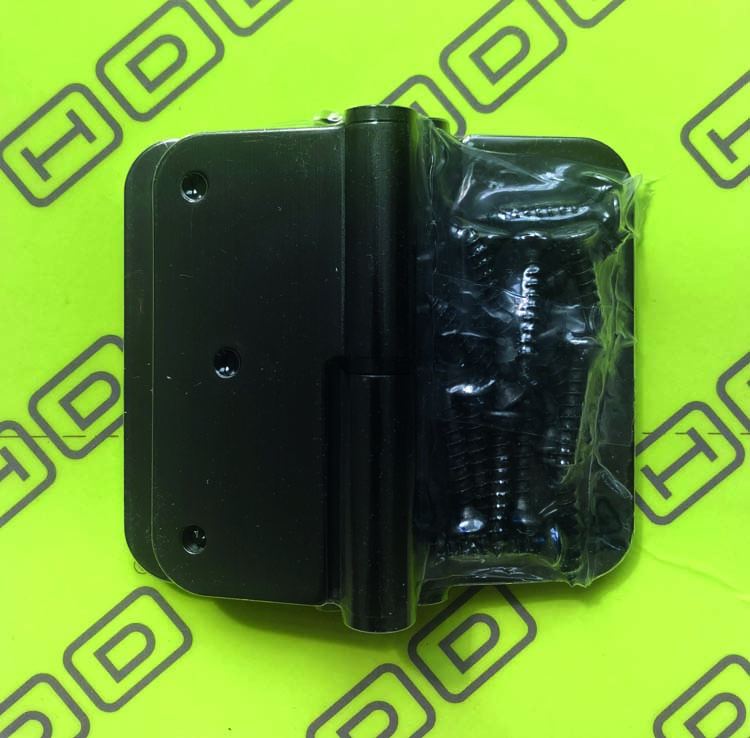 Paumel elba 80x80x2.5 carbon zwartl links 3st+vijs