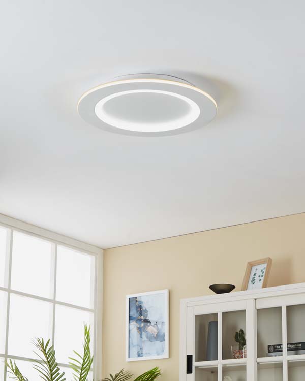 Plafondlamp - wit - Ø45cm - dimbaar - LED - 1x26,5W - 2700K-6500K + RGB